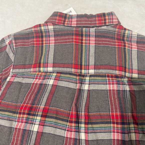 Marine Layer Viola LS relaxed rainbow Plaid Button-Up Long-Sleeve Shirt medium - Picture 11 of 14